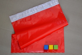 Červená plastová obálka 400x500, 55my - 5,-Kč/ks