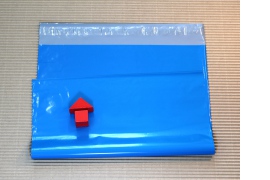 Modrá plastová obálka 350x450, 55my - 4,-Kč/ks