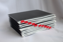 Čierná matová bublinková obálka 200x160mm - 2Pack SK