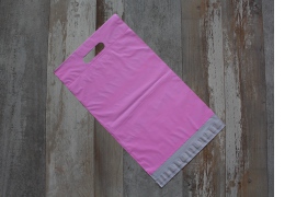 Růžová MAT plastová obálka s uchom 280x480+50mm
