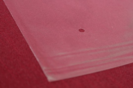 PP sáčok s dierkou a lepiacou chlopňou 270x380mm 40my - cena 0,05€