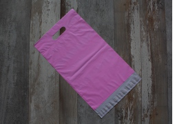 Růžová MAT plastová obálka s uchom 280x480+50mm