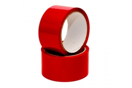 Červená lepící páska šíře 48mm, délka 66m