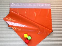 Oranžová plastová obálka 350x450, 55my