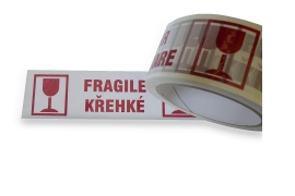 Lepiaca páska KŘEHKÉ/FRAGILE šíře 48mm, délka 66m - 2Pack SK