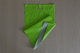 Zelená plastová obálka s uchom 360x630+50mm